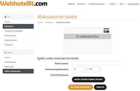 Maksukortilla maksaminen